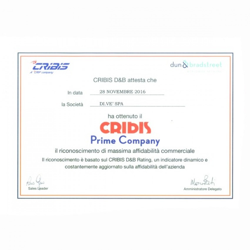 Cribis Certificate